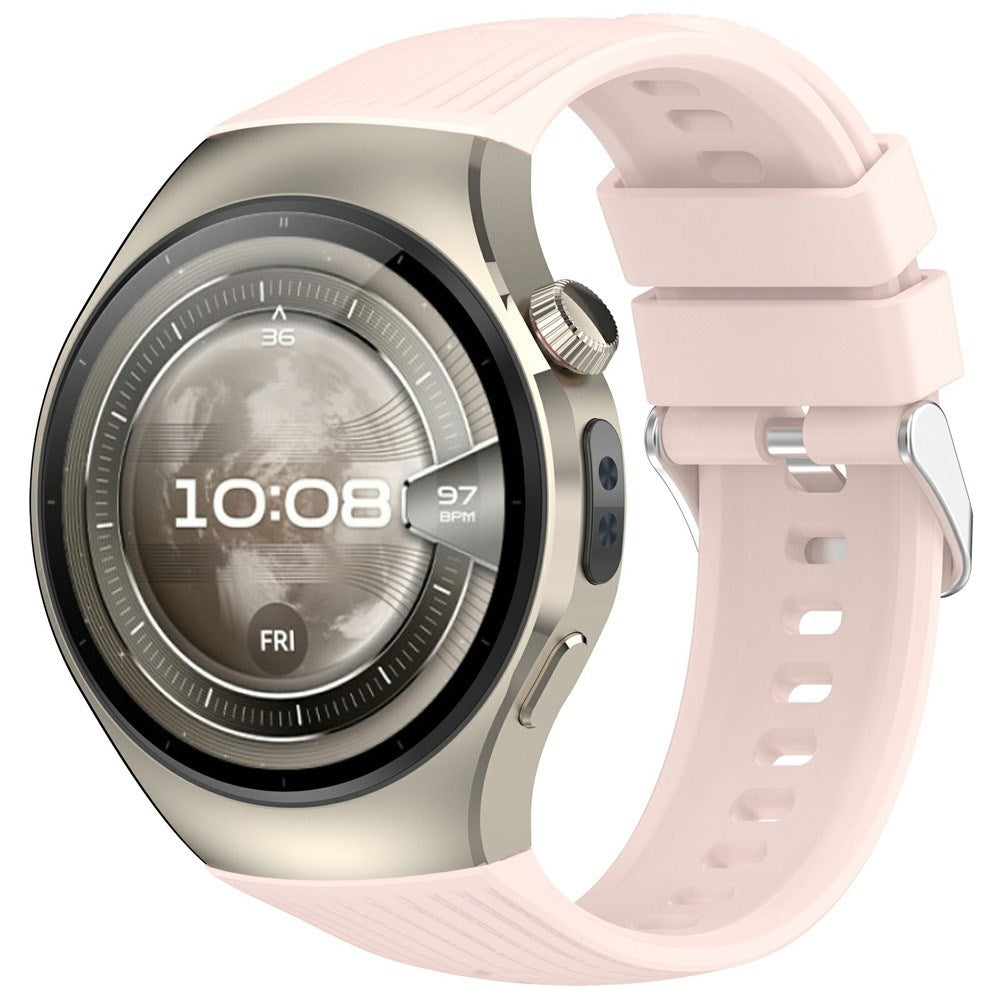 Huawei Watch 5 (42mm) EIDERWOOD Silikon Rem – Rosa
