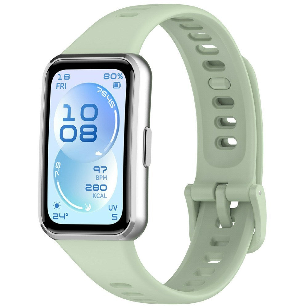 Huawei Band 11 / 11 Pro EIDERWOOD Silikonarmband - Ljusgrön