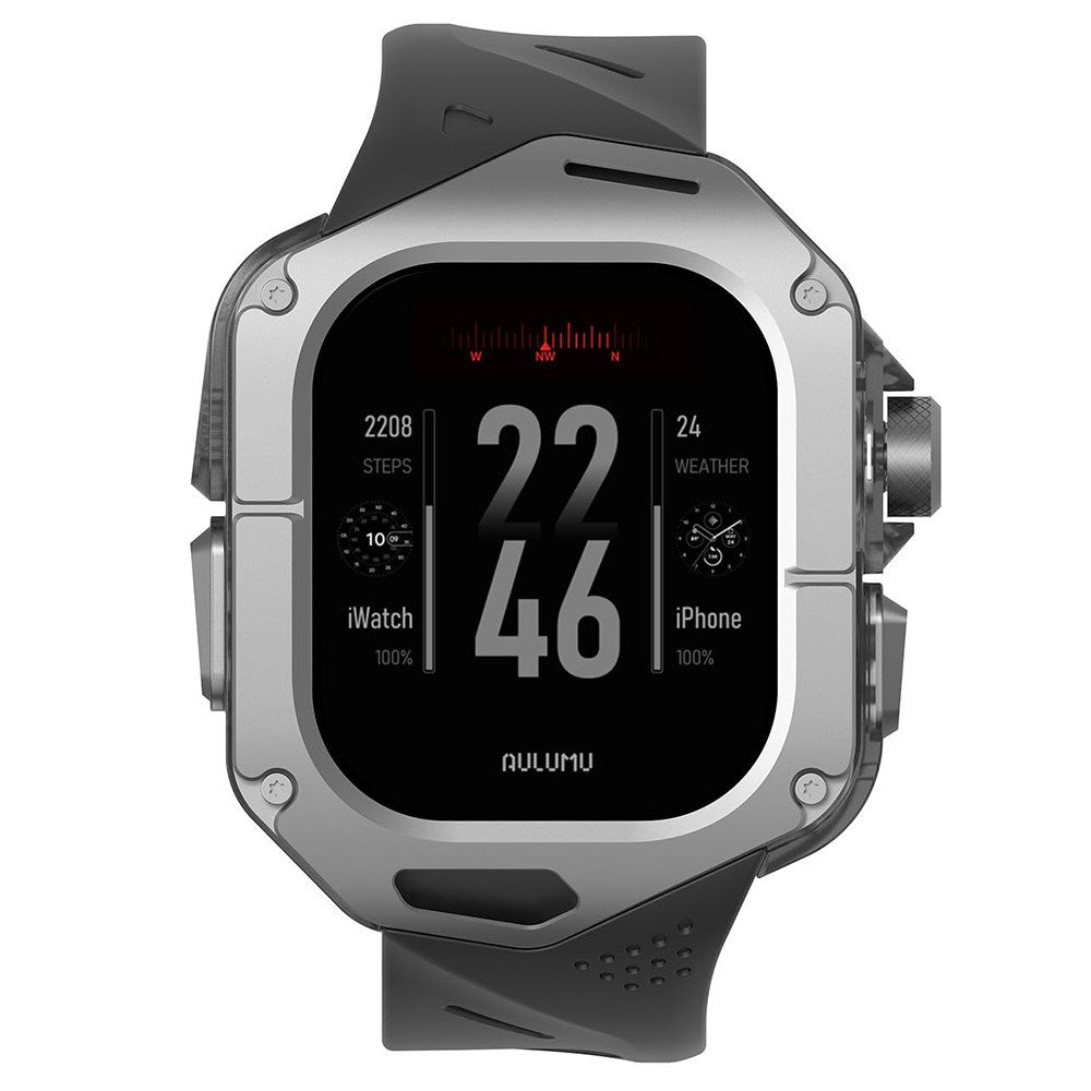Apple Watch Ultra 4 / 3 / 2 / 1 (49mm) AULUMU Armband m. Titan - Svart