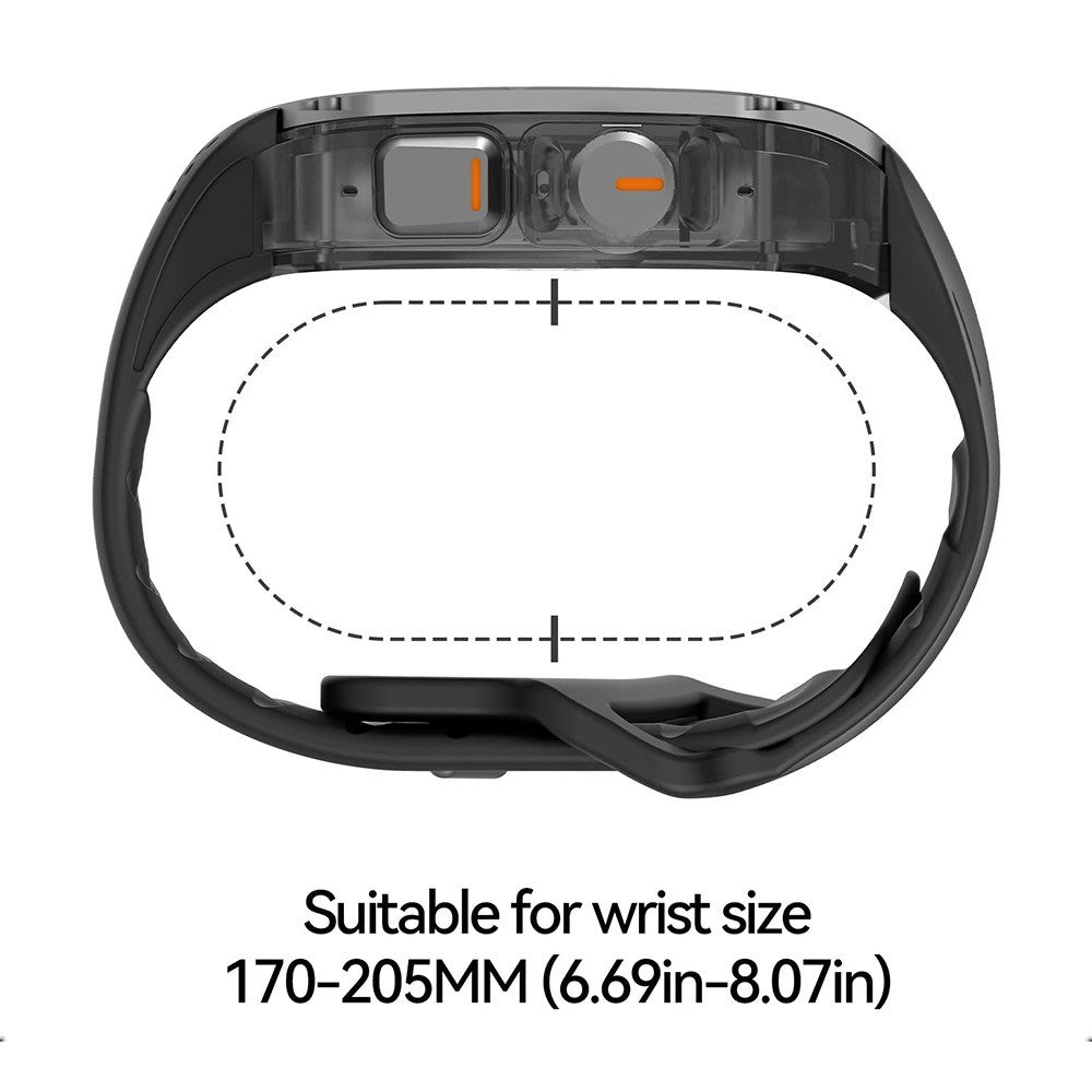 Apple Watch Ultra 4 / 3 / 2 / 1 (49mm) AULUMU Armband m. Titan - Svart