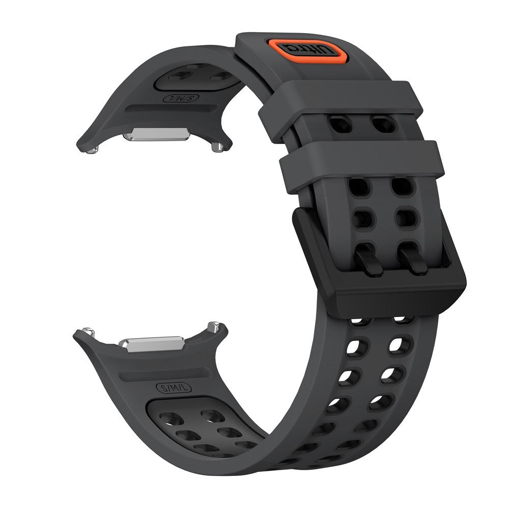 Samsung Galaxy Watch Ultra 2 / Ultra (47mm) Silikon Armband m. Ventilationshål - Svart