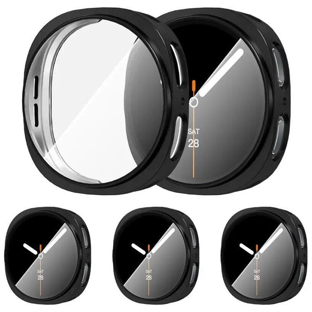 Samsung Galaxy Watch 8 / 9 (40mm) EIDERWOOD Rostfri Stål Klockarmband m. Plast Skal – Svart