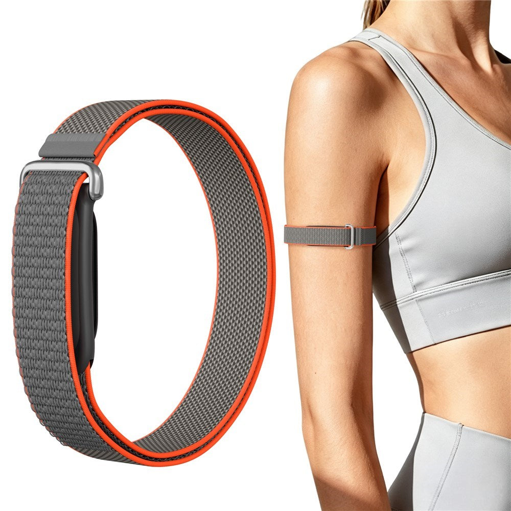 Google Fitbit Air EIDERWOOD Nylon Löpararmband - Grå / Orange