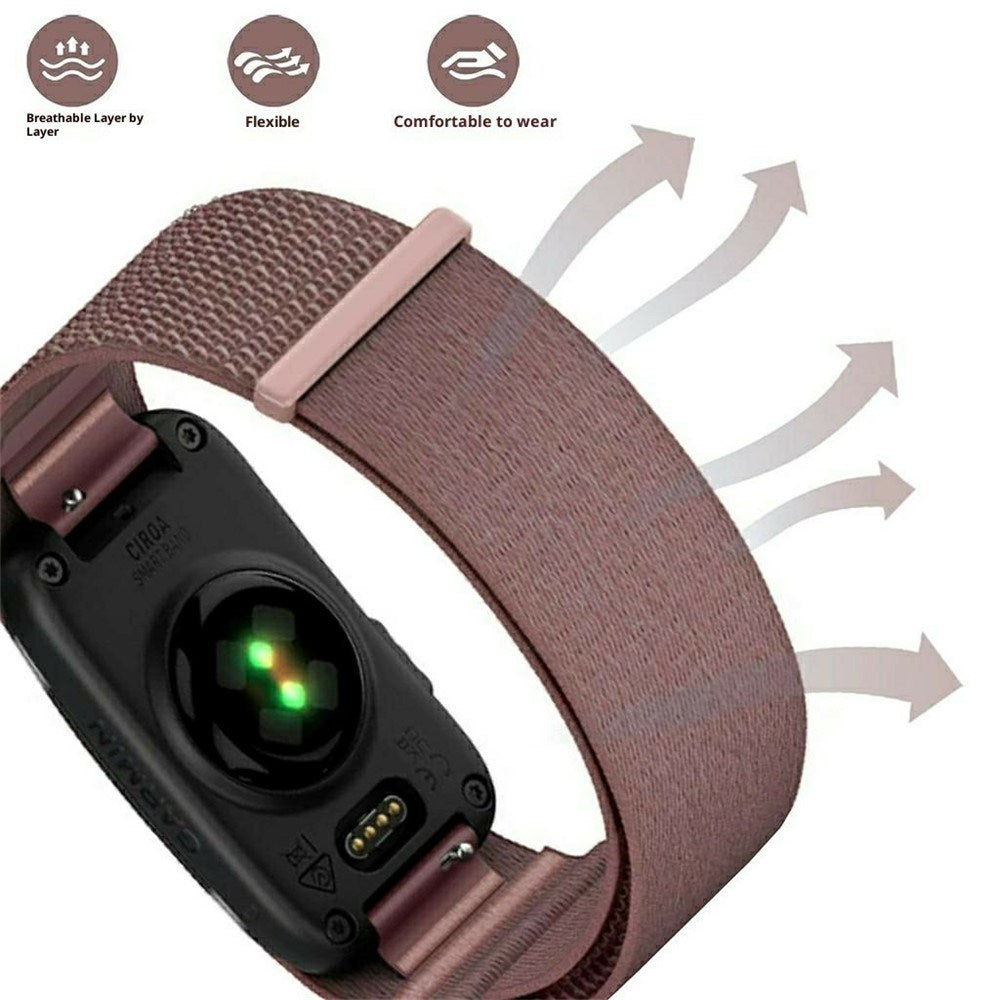 Garmin CIRQA Smart Band EIDERWOOD Nylon - Str. S-M - Rosa
