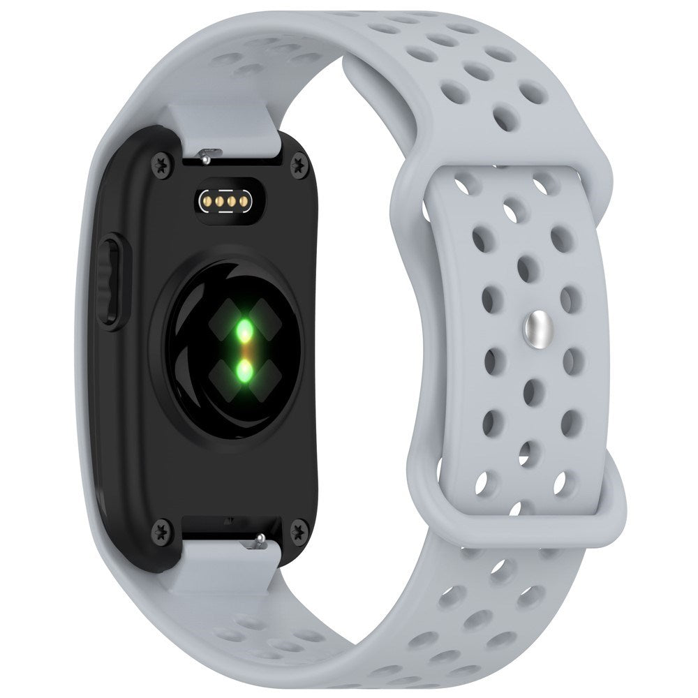 Garmin CIRQA Smart Band EIDERWOOD Silikon Armband m. Ventilationshål - Ljusgrå