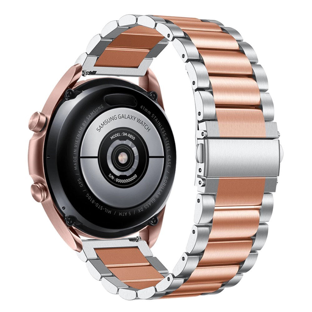 Universell Smartklocka (20mm) Rostfritt Stål Rem - Silver / Rose Gold
