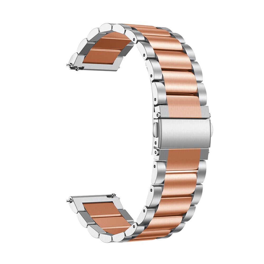 Universell Smartklocka (20mm) Rostfritt Stål Rem - Silver / Rose Gold