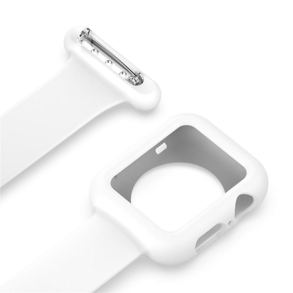 Apple Watch (38/40/SE/41/42mm) Silikonarmband för Sjuksköterskor - Vit