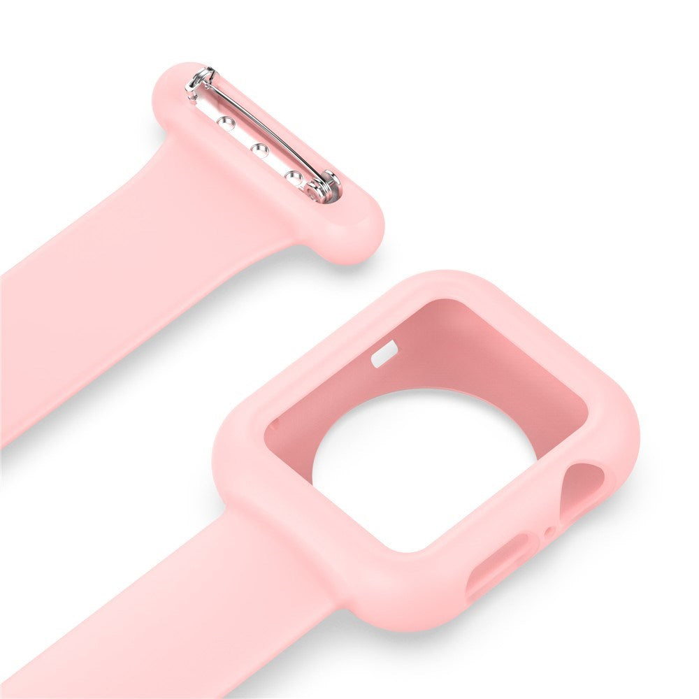 Apple Watch (38/40/SE/41/42mm) Silikonarmband för Sjuksköterskor - Rosa