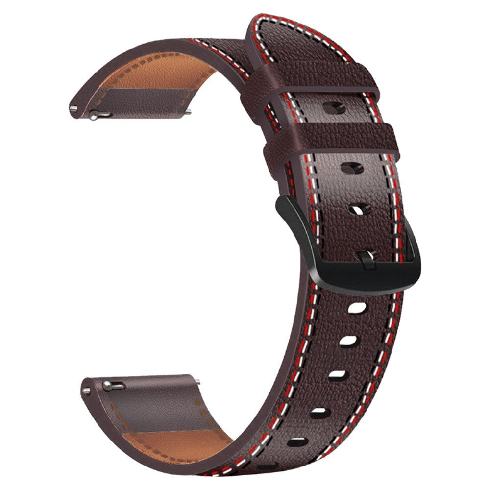 Universal Smartwatch Pu Skinn Strap 22mm - Dark Brown