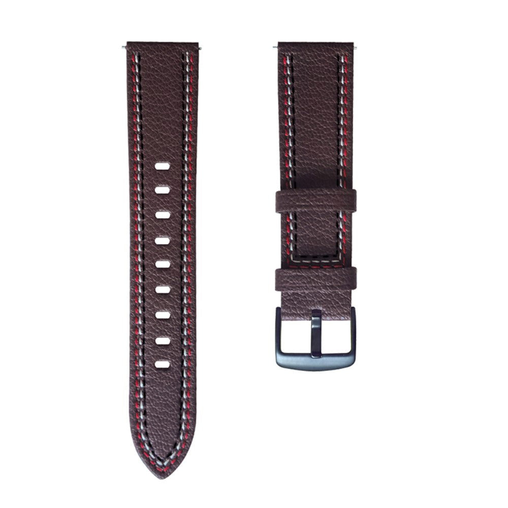 Universal Smartwatch Pu Skinn Strap 22mm - Dark Brown
