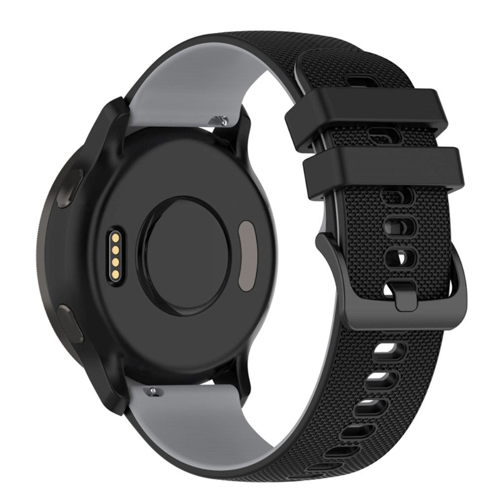 Smartwatch Silikonrem (22mm) Gitter - Svart / Grå