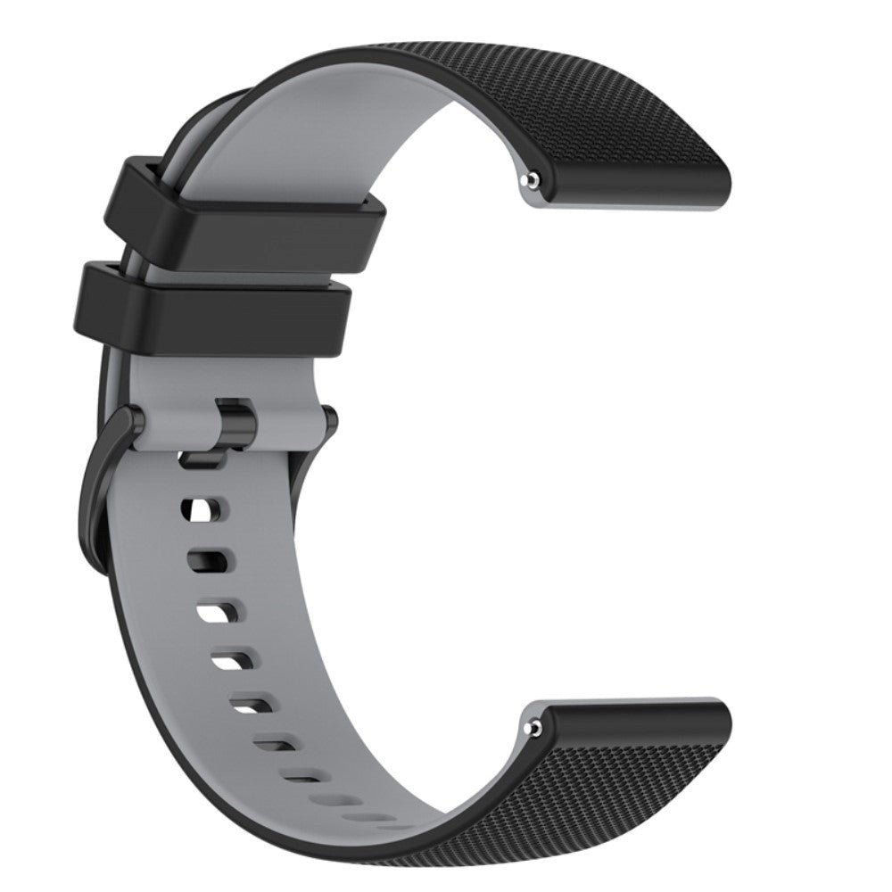 Smartwatch Silikonrem (22mm) Gitter - Svart / Grå