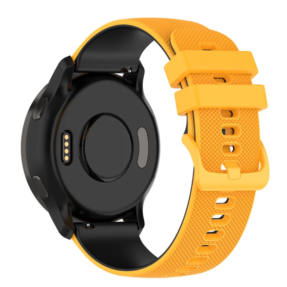 Smartwatch Silikonrem (22mm) Gitter - Gul / Svart