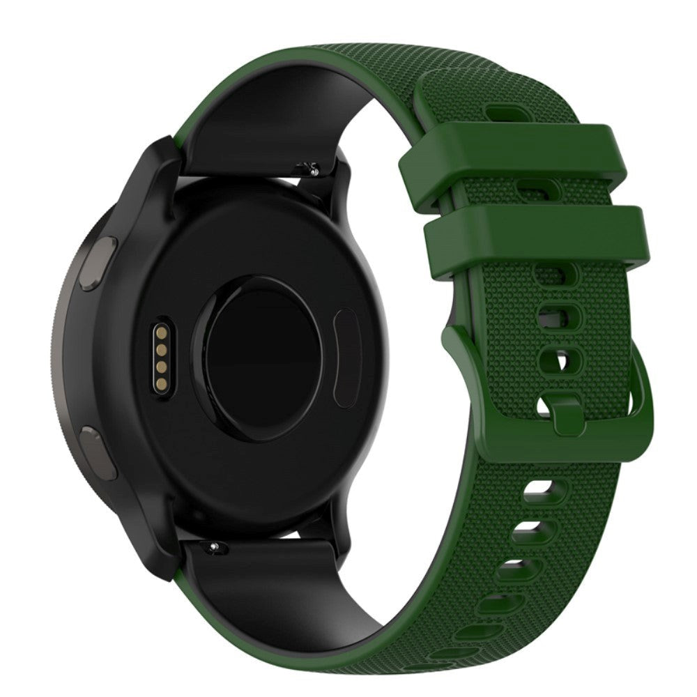 Smartwatch Silikonrem (22mm) Gitter - Grön / Svart