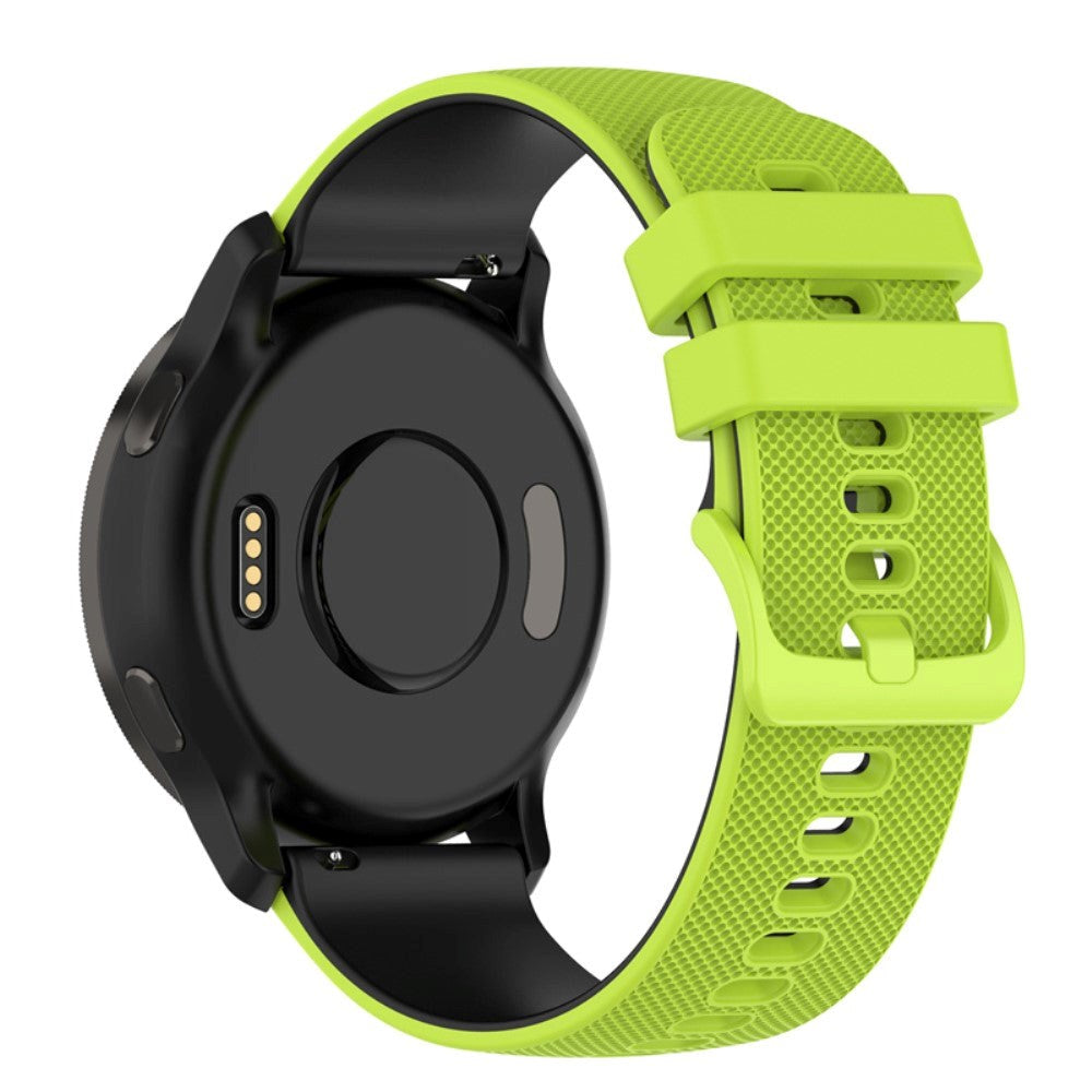 Smartwatch Silikonrem (22mm) Gitter - Limegrön / Svart