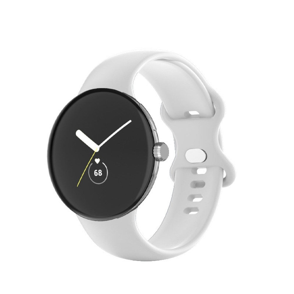 EIDERWOOD Google Pixel Watch 1 / 2 / 3 (41mm) Silikon Smartwatch Rem - Vit