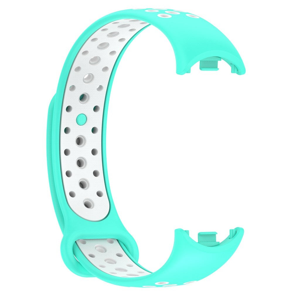 Xiaomi Smart Band 10 / 9 / 8 / NFC Silikon Klockarmband - Turkos / Vit