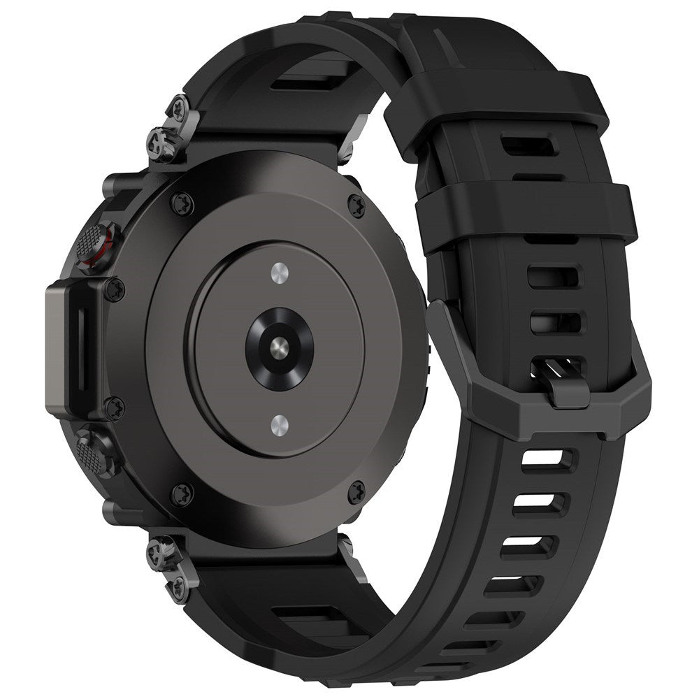 Amazfit T-Rex Ultra Silikon Armband m. Monteringsverktyg – Svart
