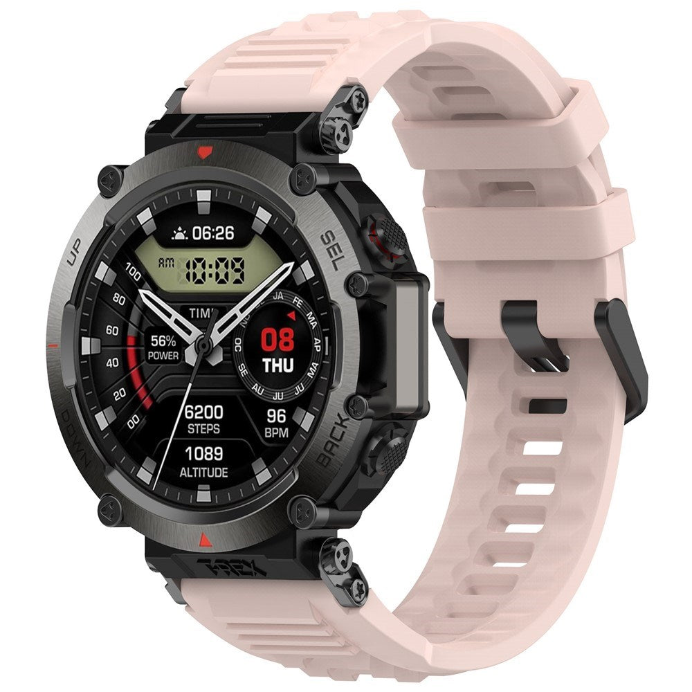 Amazfit T-Rex Ultra Silikon Armband m. Monteringsverktyg – Rosa