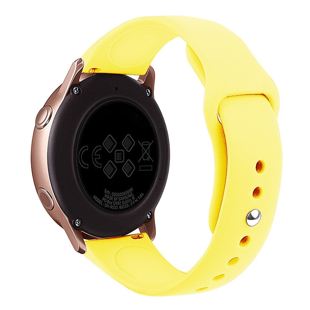 Huawei Watch GT 4 (41mm) / Garmin Venu 3S (18mm) Silikonarmband - Gul