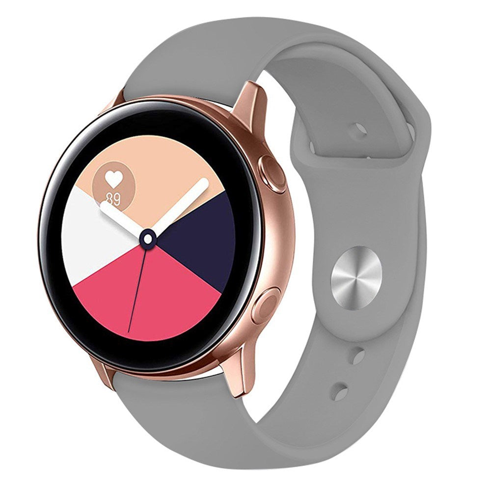 Huawei Watch GT 4 (41mm) / Garmin Venu 3S (18mm) Silikonarmband - Grå