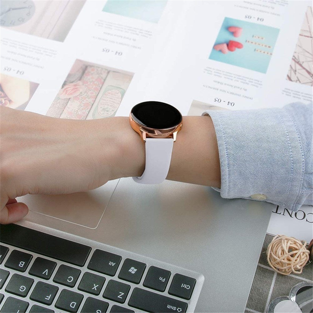 Huawei Watch GT 4 (41mm) / Garmin Venu 3S (18mm) Silikonarmband - Grå