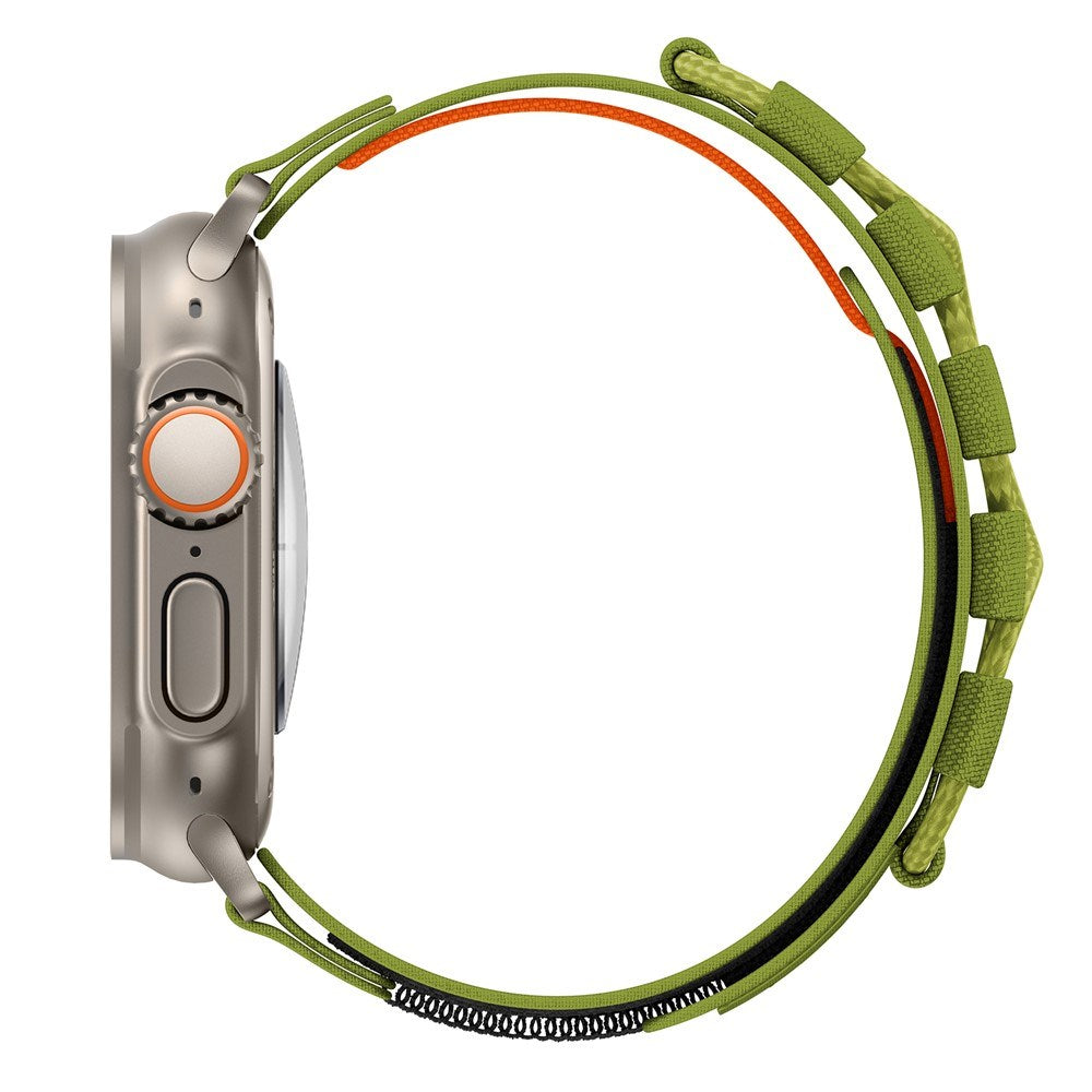 Apple Watch (42/44/SE/45/46/49mm) EIDERWOOD Nylon Klockarmband - Grön