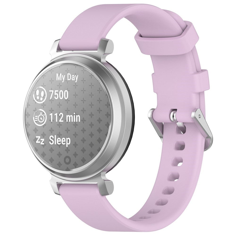 EIDERWOOD Garmin Lily 2 Silikonarmband med Metallspänne - Lila