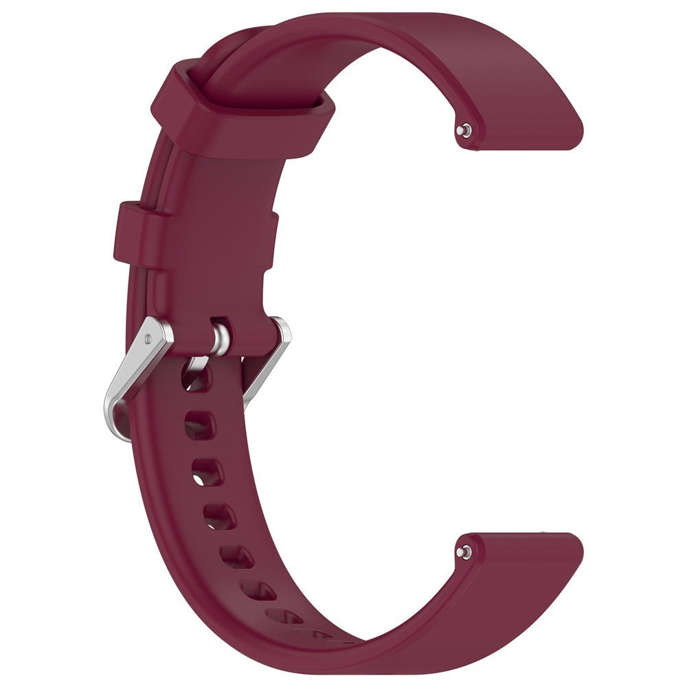 EIDERWOOD Garmin Lily 2 Silikonarmband med Metallspänne - Mörkröd
