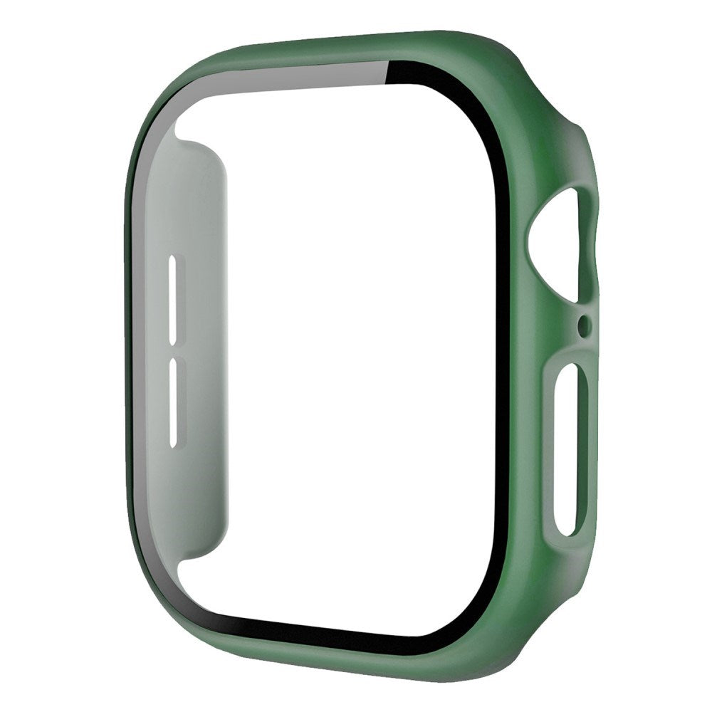 Apple Watch 11 / 10 (42mm) Skal Hårdplast med Inbyggt Skärmskydd - Grön