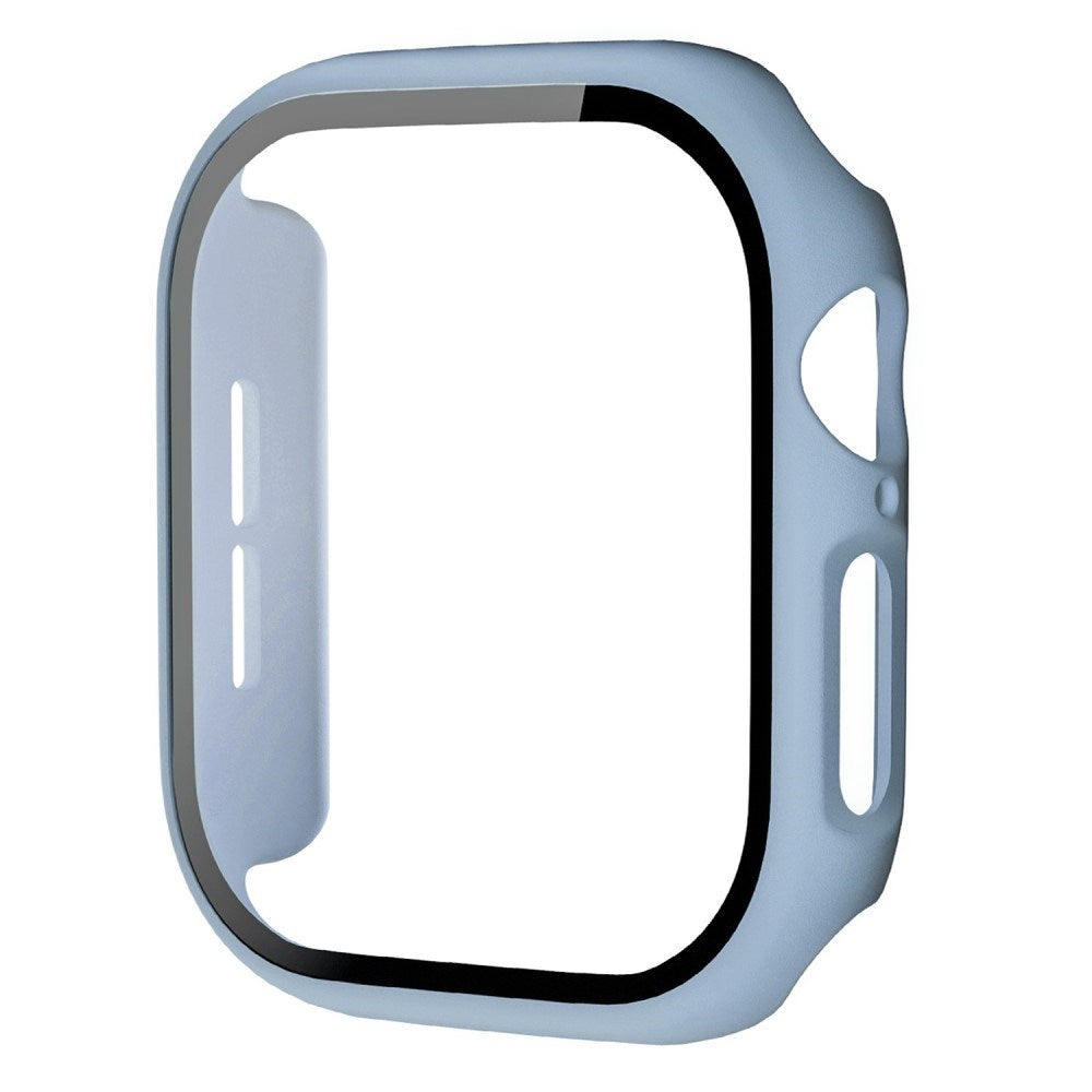 Apple Watch 11 / 10 (42mm) Skal Hårdplast med Inbyggt Skärmskydd - Ljusblå