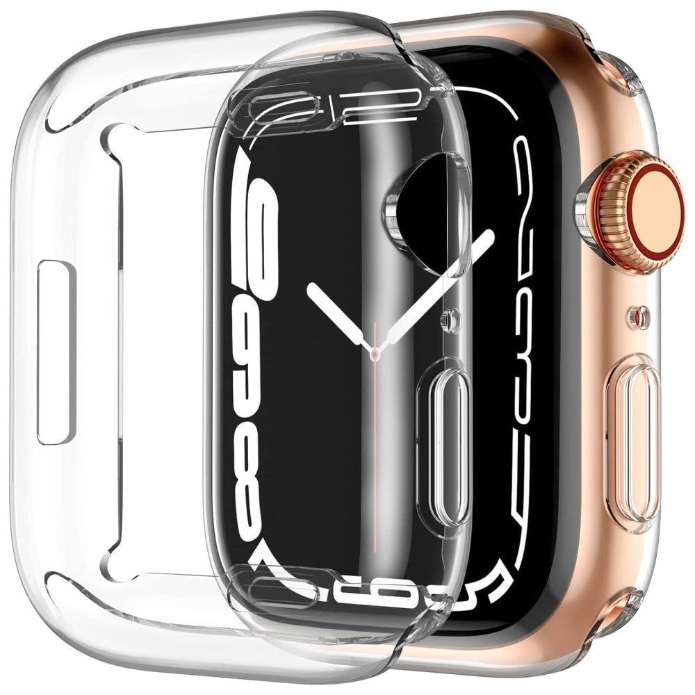 Apple Watch 11 / 10 (46mm) Flexibel Plast Skal med Inbyggt Skärmskydd - Genomskinlig