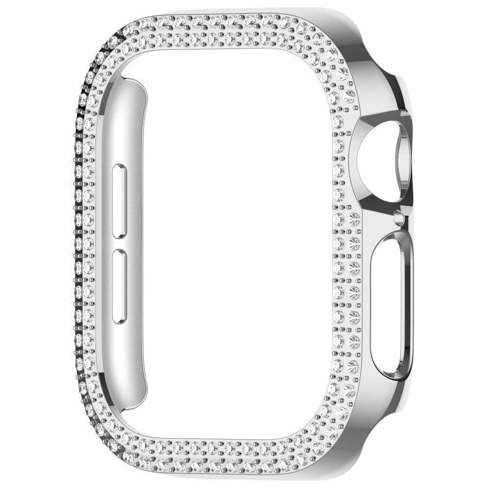 Apple Watch 11 / 10 (42mm) Hård Plastik Fodral - Silver / Strass