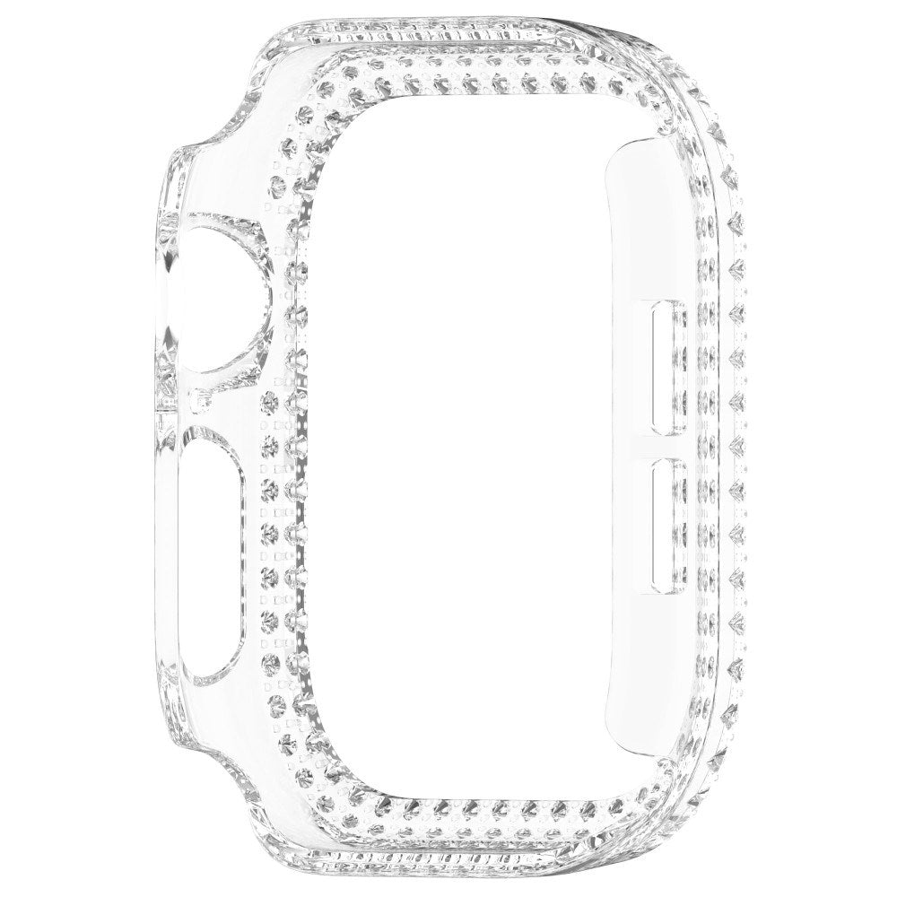 Apple Watch 11 / 10 (42mm) Hård Plastik Fodral - Genomskinlig / Strass