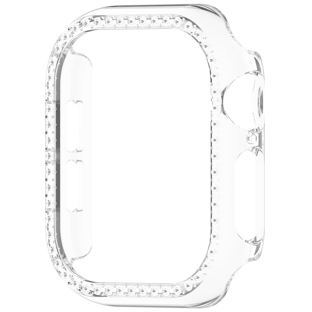 Apple Watch 11 / 10 (42mm) Hård Plast Fodral - Genomskinlig / Strass