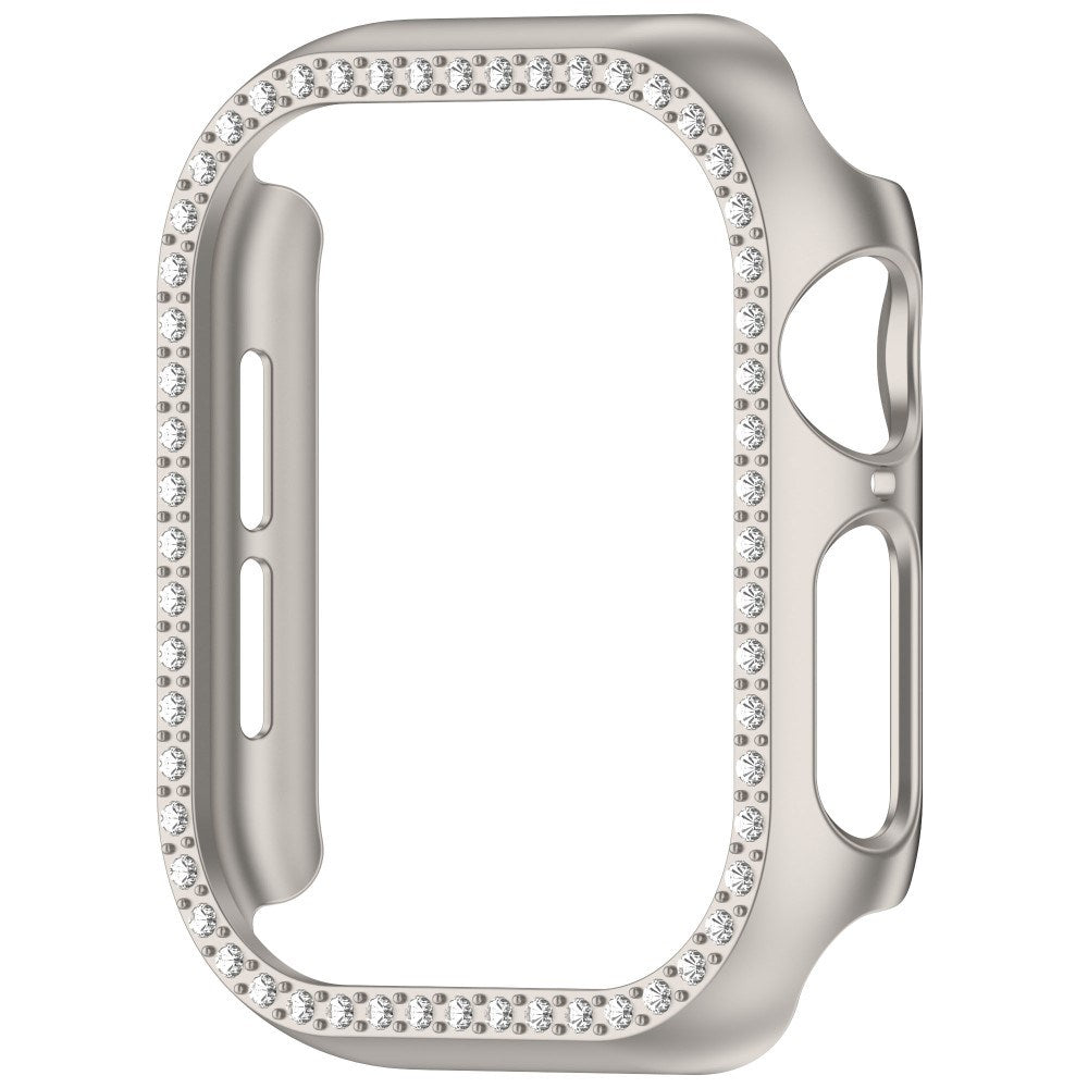 Apple Watch 11 / 10 (46mm) Hård Plast Fodral - Grå / Strass