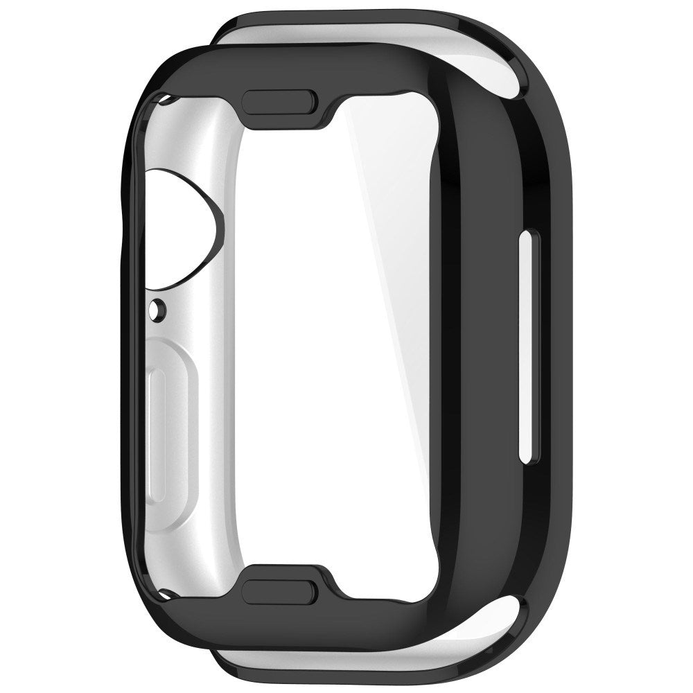 Apple Watch 11 / 10 (42mm) Flexibelt Plast Fodral med Skärmskydd - Svart