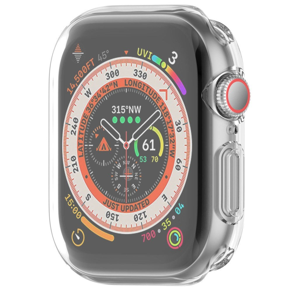 Apple Watch 11 / 10 (42mm) Flexibelt Plast Fodral med Skärmskydd - Genomskinlig