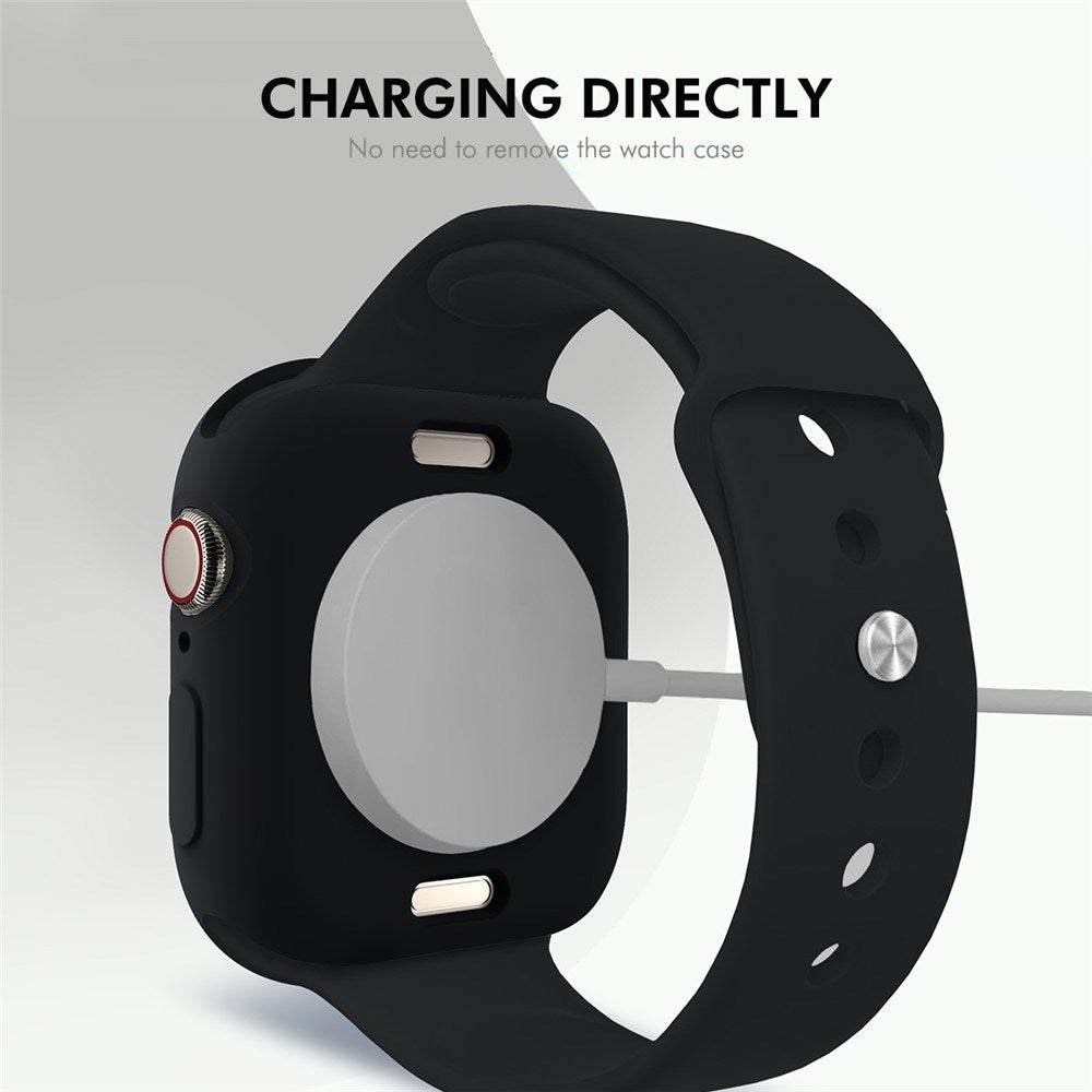 Apple Watch 11 / 10 (46mm) Flexibelt Plast Skal - Beige