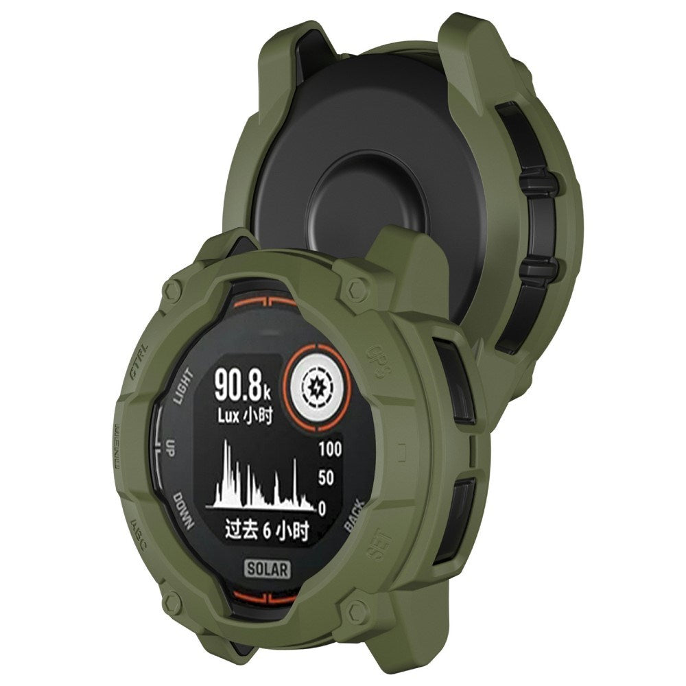 Garmin Instinct 3 Solar (45mm) Rugged Plast Skal - Grön