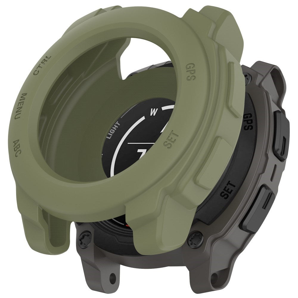 Garmin Instinct E (40mm) Bumper Silikon Skal - Army Grön