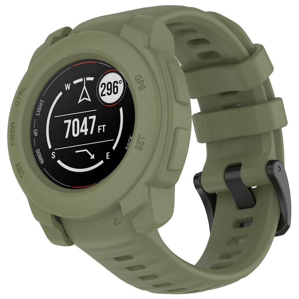 Garmin Instinct E (40mm) Bumper Silikon Skal - Army Grön