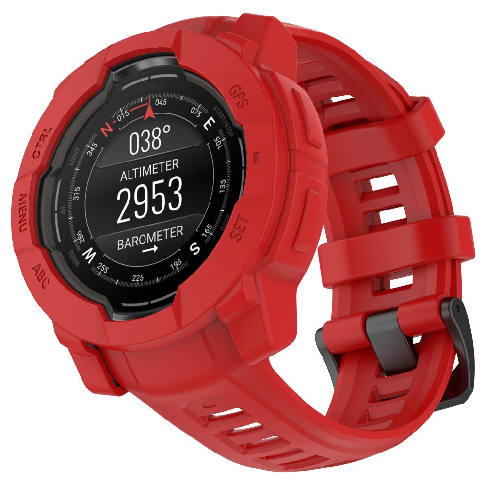Garmin Instinct E (45mm) Bumper Silikon Skal - Röd