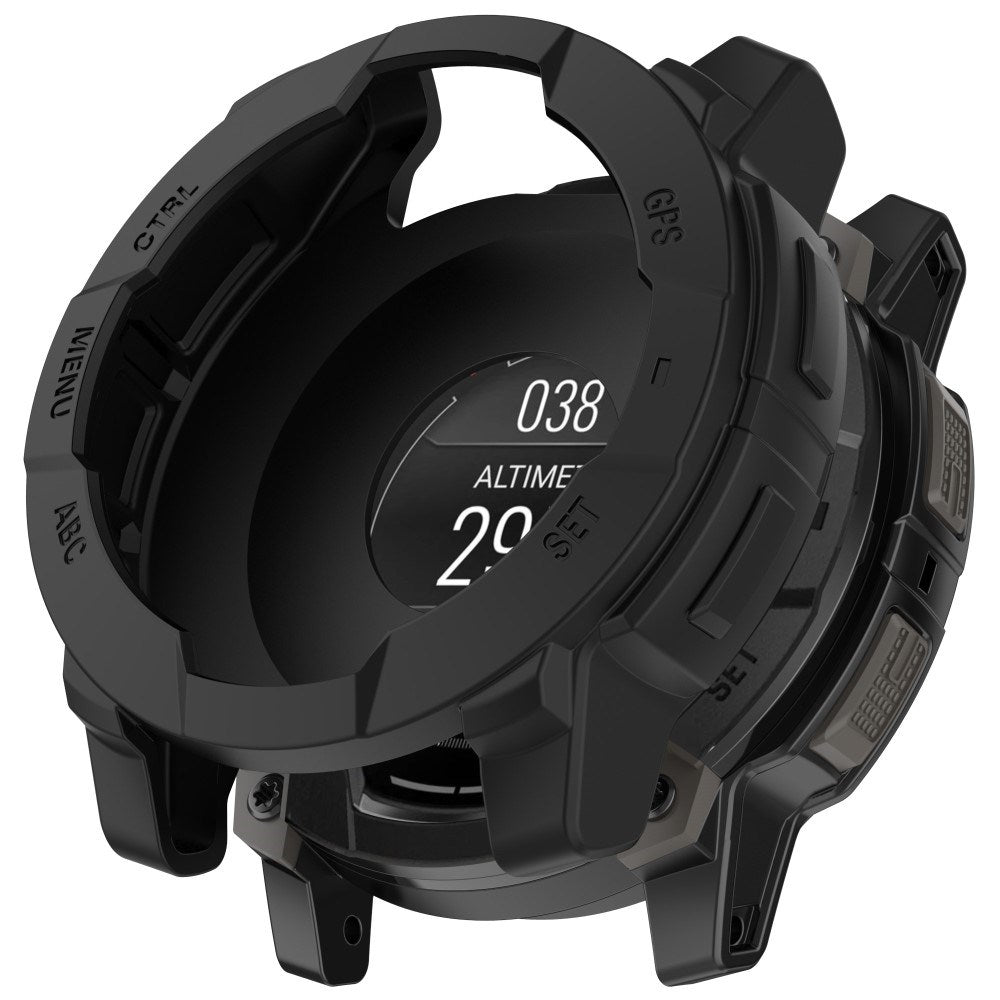 Garmin Instinct 3 AMOLED / Solar (50mm) Bumper Silikon Skal - Svart
