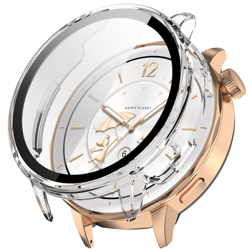 OnePlus Watch 3 (43mm) Fodral med Härdat Glas Skärmskydd - Genomskinlig