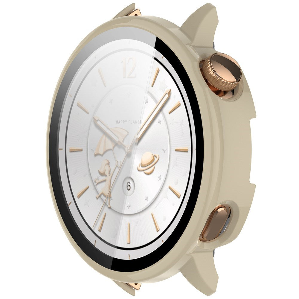 OnePlus Watch 3 (43mm) Fodral med Härdat Glas Skärmskydd - Vit