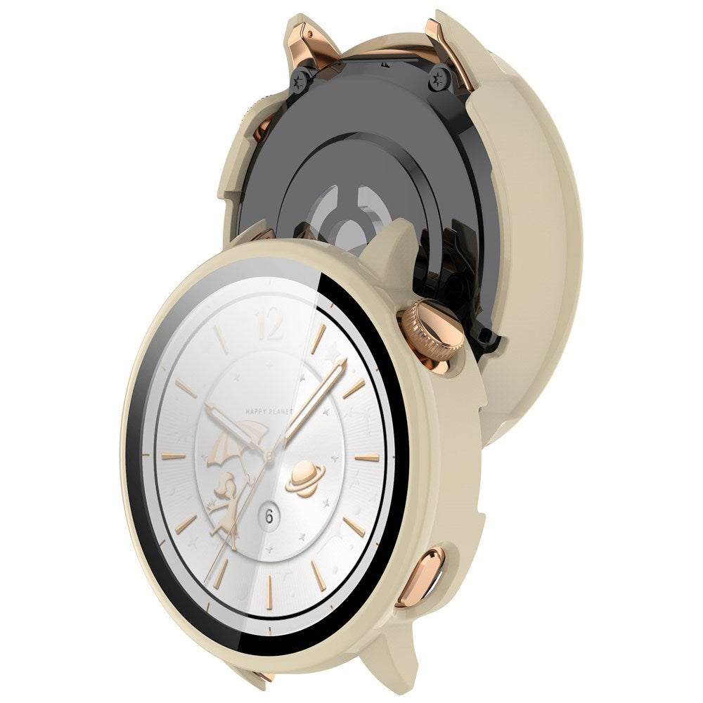 OnePlus Watch 3 (43mm) Fodral med Härdat Glas Skärmskydd - Vit