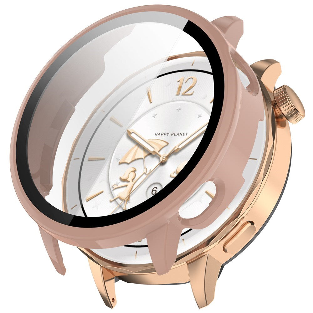 OnePlus Watch 3 (43mm) Fodral med Härdat Glas Skärmskydd - Rosa