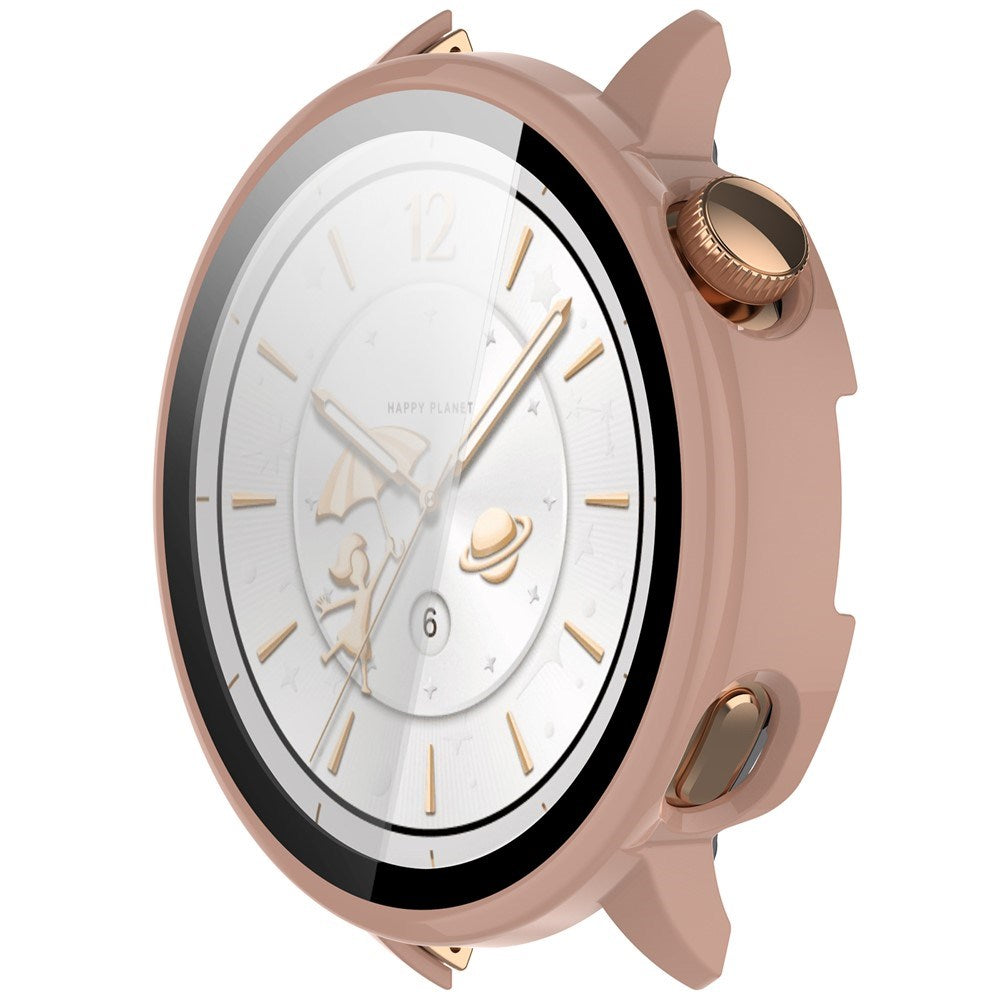 OnePlus Watch 3 (43mm) Fodral med Härdat Glas Skärmskydd - Rosa